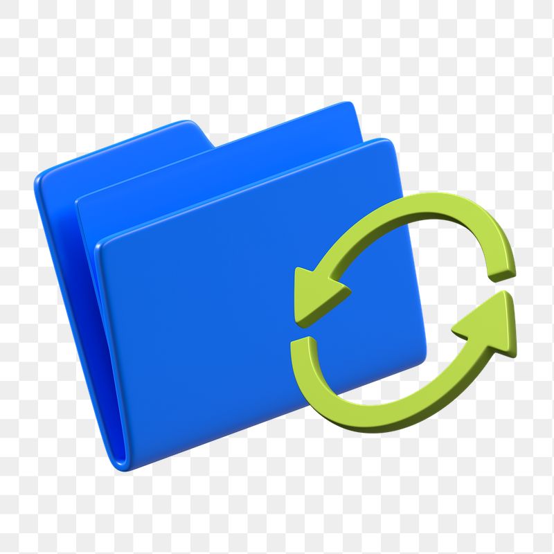 Sync folder icon png sticker, | Free PNG - rawpixel