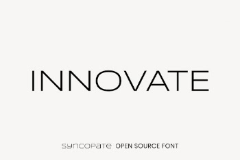 Syncopate open source font by Astigmatic | Free Font Add-on - rawpixel