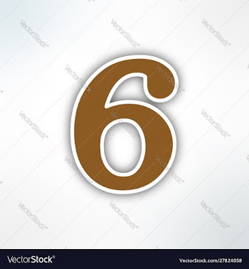 Synesthesia number six vector image
