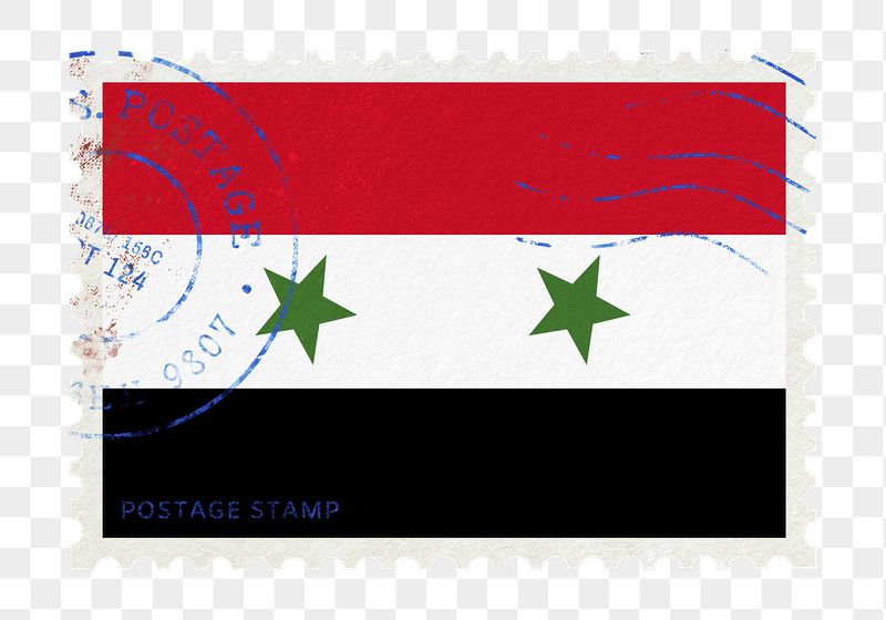 Syria flag png post stamp | Free PNG - rawpixel