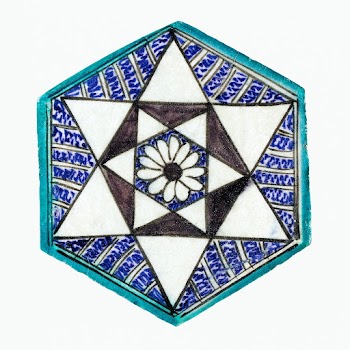 Syriaian or Egyptian Tile during the 15th century. Original from the Los Angeles County Museum of Art. Digitally enhanced by rawpixel.