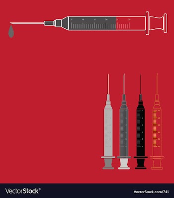 Syringe vector image