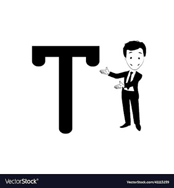 t letter logo template