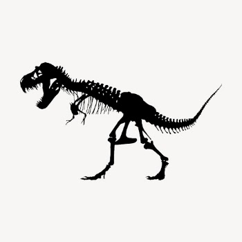 T-rex dinosaur fossil collage element, | Free PSD - rawpixel