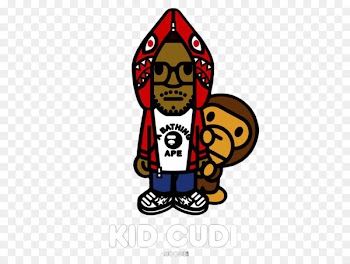 T-shirt A Bathing Ape Art Man on the Moon: The End of Day - Big Monkey 