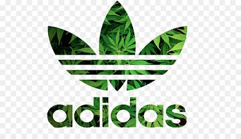 T-shirt Adidas Originals Cannabis Logo - weed 