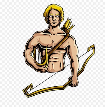 T-shirt Artemis Greek mythology Illustration - Macho carrying a bow and arrow 