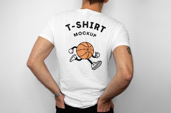 T-Shirt Back Mockup t-shirt mockup af-1 
