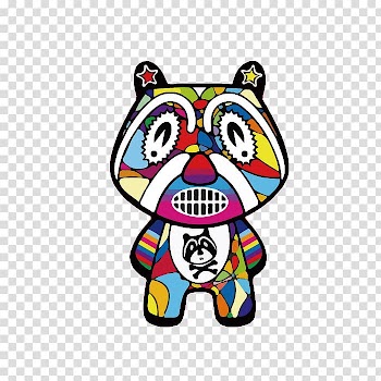 T-shirt Bear Tiger Clothing, Creative color tiger transparent background PNG clipart