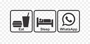 T-shirt Brand WhatsApp Car - eat sleep 
