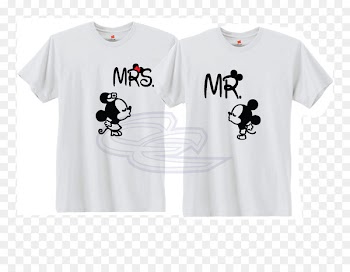 T-shirt Collar Sleeve - Mr And Mrs 