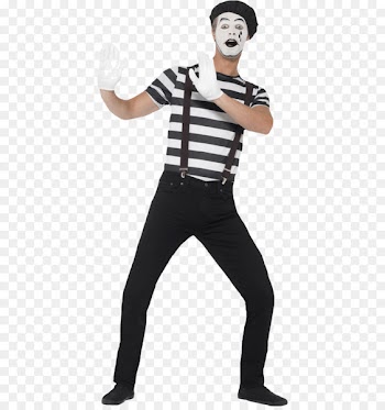 T-shirt Costume party Mime artist Clothing - T-shirt 