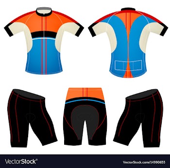 T-shirt cycling vest colors vector image