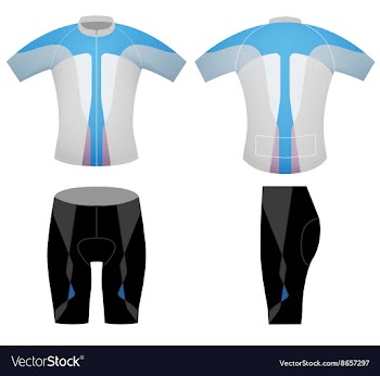 T shirt cyclist vector image