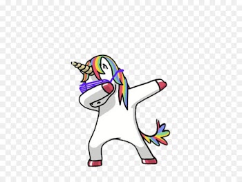 T-shirt Dab Unicorn Being Top - Unicorn background 