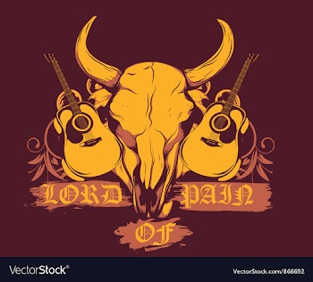 T-shirt design with animal skull vector image