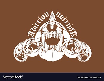 T-shirt design with animal skulls vector image
