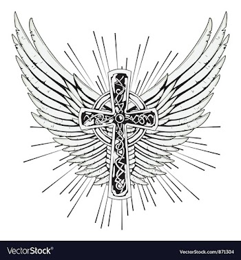 T-shirt design with cross vector image