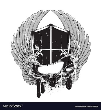 T-shirt design with shield vector image