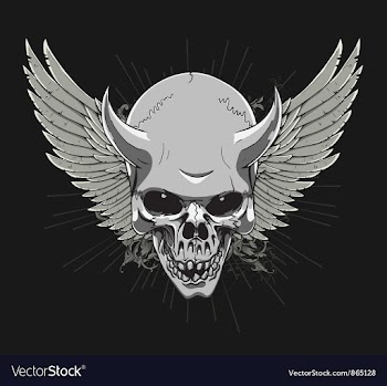T-shirt design with skull vector image