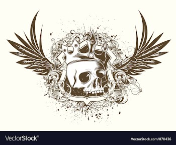 T-shirt design with skull vector image