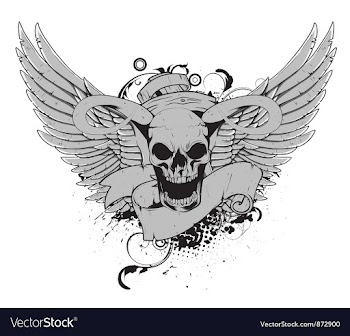 T-shirt design with skull vector image