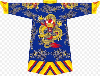 T-shirt Dragon robe - Blue Dragon vector material 