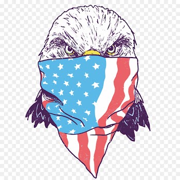T-shirt Eagle Clothing - Vector face of the eagle 