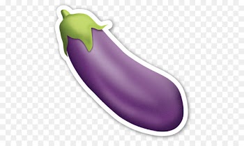 T-shirt Emoji Eggplant Sticker iPhone - eggplant 
