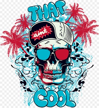 T-shirt Graffiti Mural Illustration - Graffiti design casual fashion trend vector material 