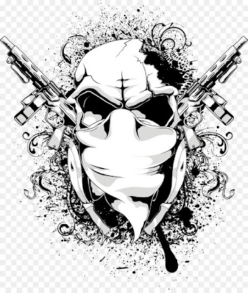 T-shirt Graphic design - Vector Skull 