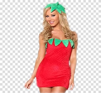 T-shirt Halloween costume Dress, fraise transparent background PNG clipart