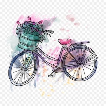 T-shirt Handbag Bicycle Tote bag - Vector spring cycling 