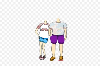 T-shirt Hip Shorts Illustration Human leg - face art 