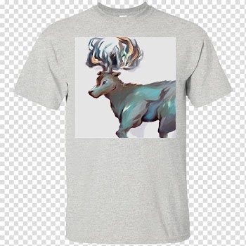 T-shirt Hoodie Sleeve Clothing, deer watercolor transparent background PNG clipart