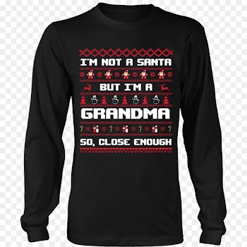 T-shirt Hoodie Sweater Sleeve - black grandfather with grandkids 