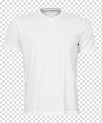 T-shirt Jersey Sleeve, White T-shirt, white v-neck T-shirt transparent background PNG clipart