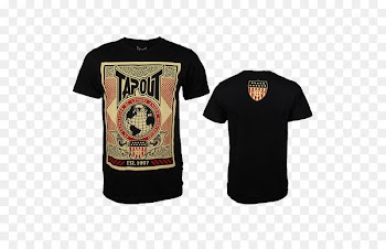 T-shirt Logo Sleeve Tapout Font - T-shirt 