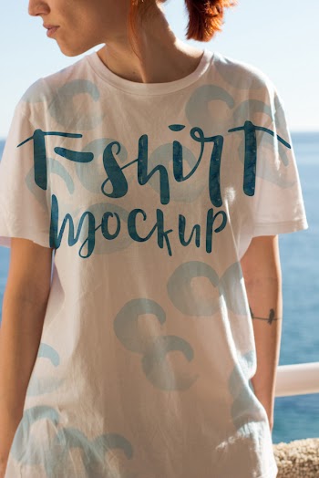 T-shirt mockup design Free Psd