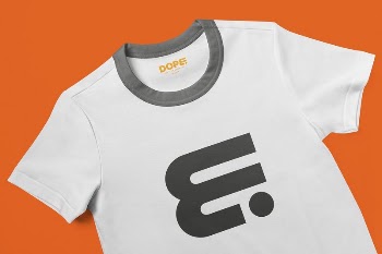 T-shirt mockup, printed abstract logo | Free PSD Mockup - rawpixel