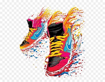 T-shirt Nike Sneakers - Watercolor shoes 