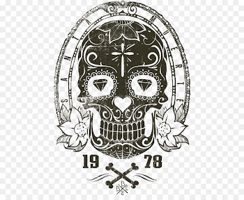 T-shirt Oil painting Skull - European and American style T-shirt prints 