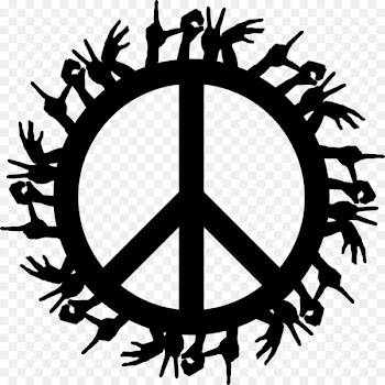 T-shirt Peace symbols Peace Now - Black Peace Symbol 