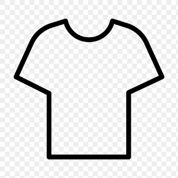 T-shirt png social media icon in simple style | Free stock illustration | High Resolution graphic
