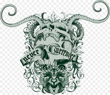 T-shirt Portable Document Format - Horned skull 