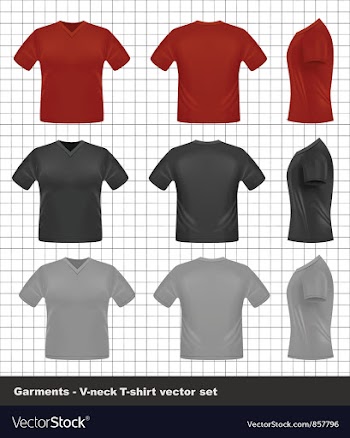 T-shirt set vector image