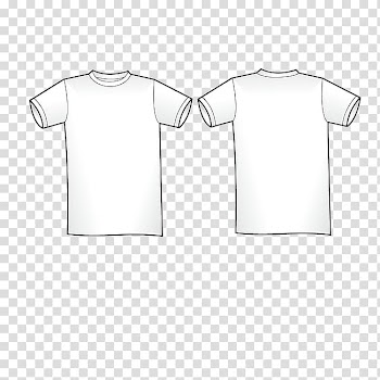 T-shirt Shoulder White Collar Sleeve, White T-shirt transparent background PNG clipart