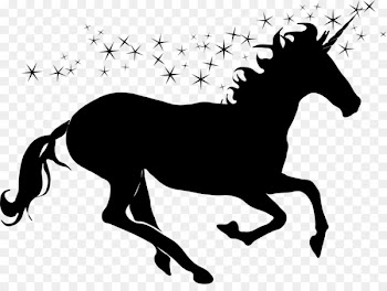 T-shirt Silhouette Unicorn Clip art - Unicorn Transparent PNG 