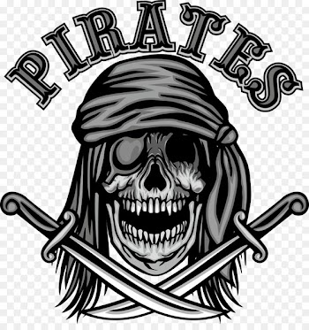 T-shirt Skull Euclidean vector - Vector Pirate Skull and knife 