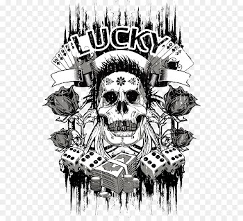 T-shirt Skull Stock photography Royalty-free - European and American style T-shirt prints 